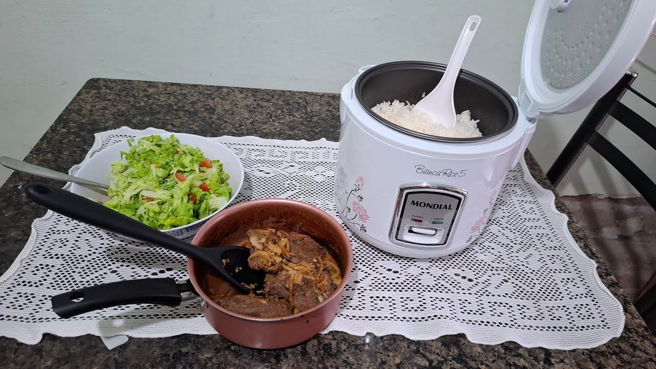 Abrindo e testando pela primeira vez Panela elétrica arroz mondial/Bianca Rice 5