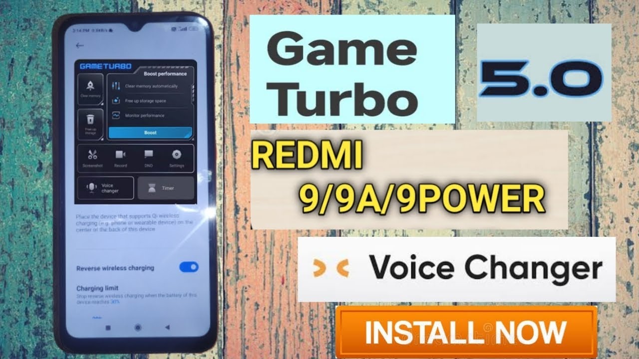 Enable Game Turbo 5.0 In Redmi 9/9a/9i/9c & Poco C3 With Voice Changer | install Now