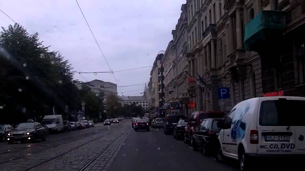 Латвия: Driving in Riga pt.2 26/08/2012 (timelapse 4x)