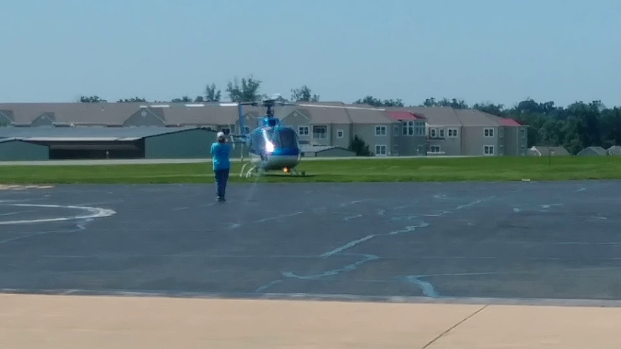 Airbus AS350B AStar startup and takeoff