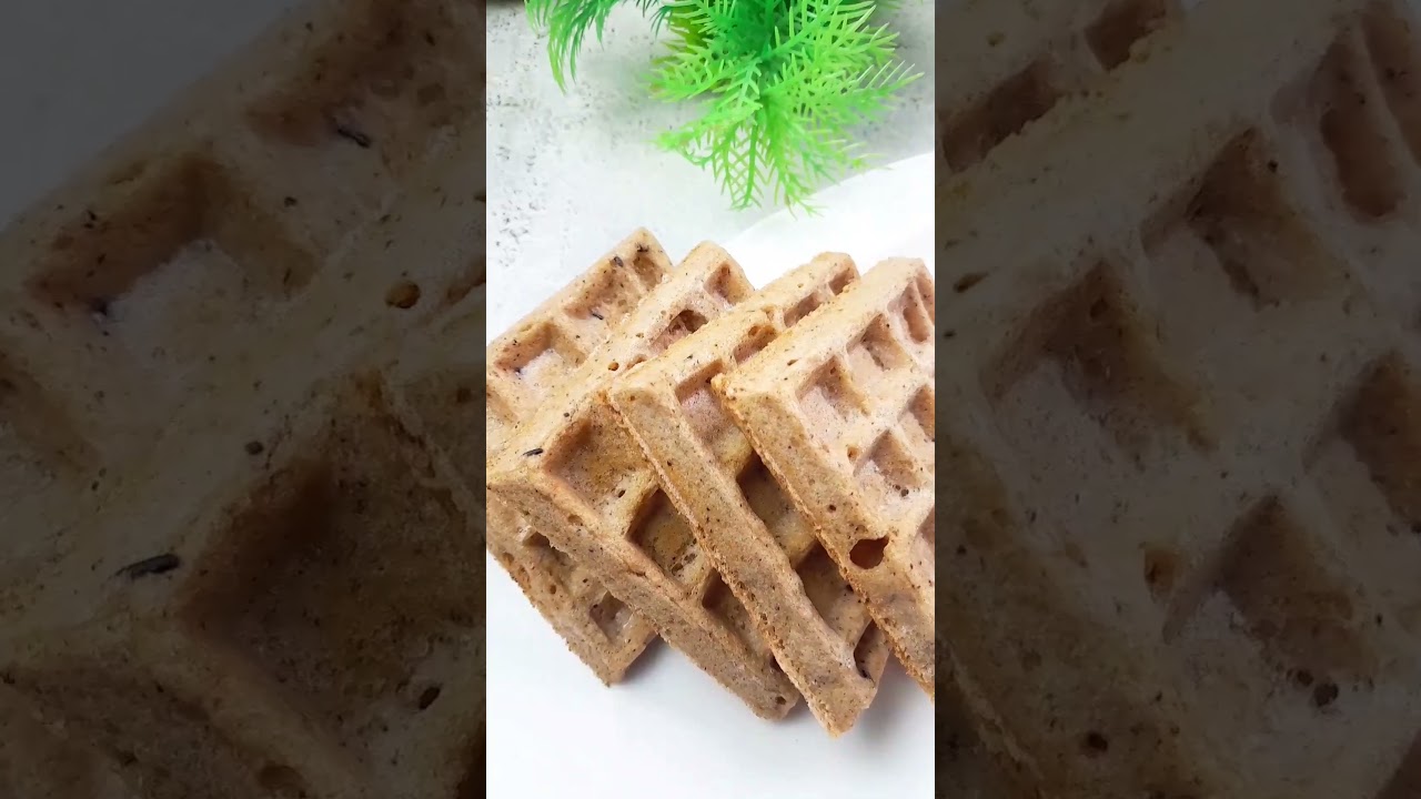 WHITE SORGHUM WAFFLE/  Two Ingredient Cruchy Waffle #recipe #sorghum #vegan #africanfood #waffle