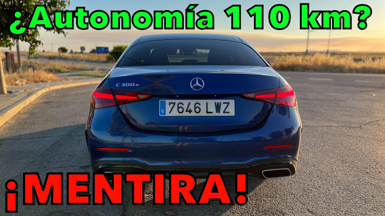 ¡¡MENTIRA!! ¿110 km AUTONOMÍA ELÉCTRICA? Mercedes Benz C 300e 2022 PRUEBA Autonomía y Consumo MOTORK