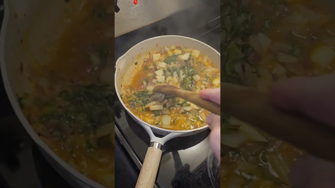 Plat Végétarien Algérien 🇩🇿 aux Épinards, que l'on appelle Sel9 (السلقة‬).