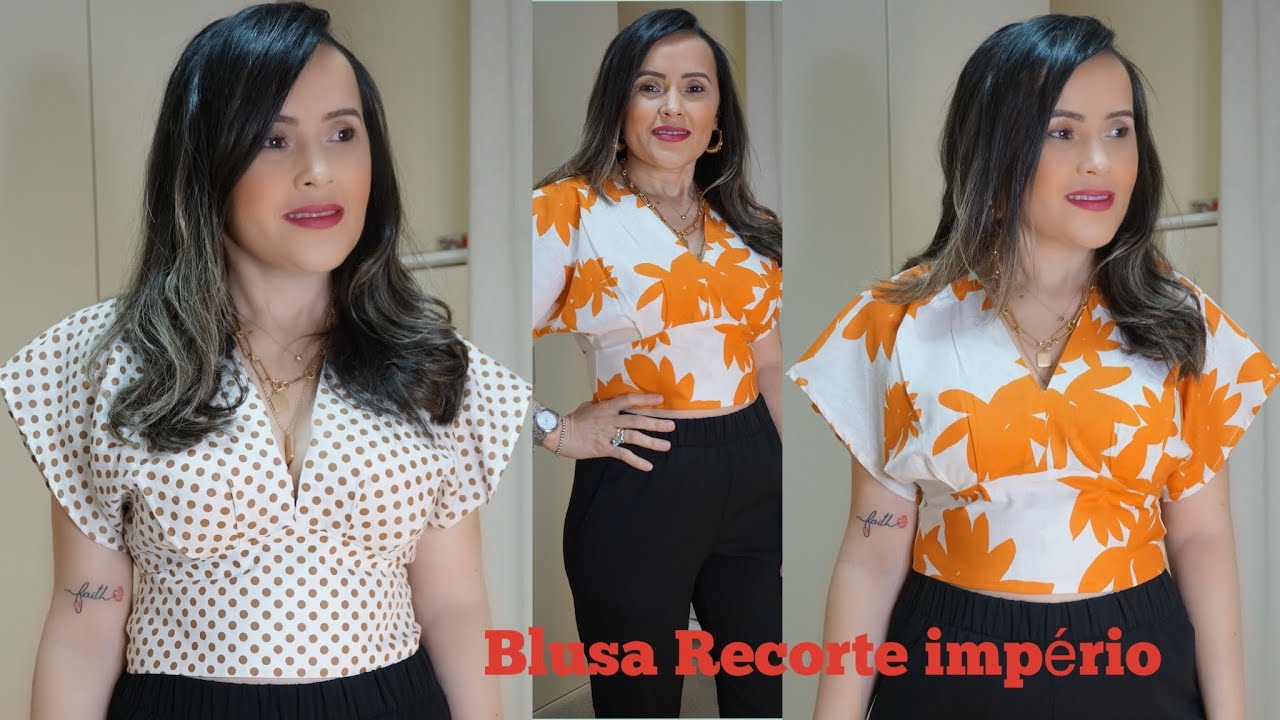 PARTE1: MODELAGEM BLUSA RECORTE IMPERIO