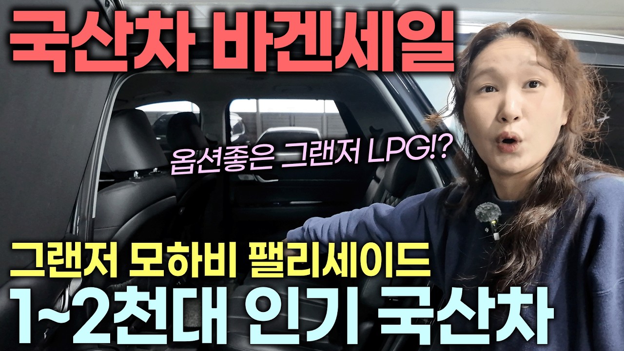 [국산차 할인] 가격 또 내렸습니다!! 1~2천 맘 편하게 타기좋은 5대! 그랜저 모하비 팰리세이드 | 중고차는 정우모터스