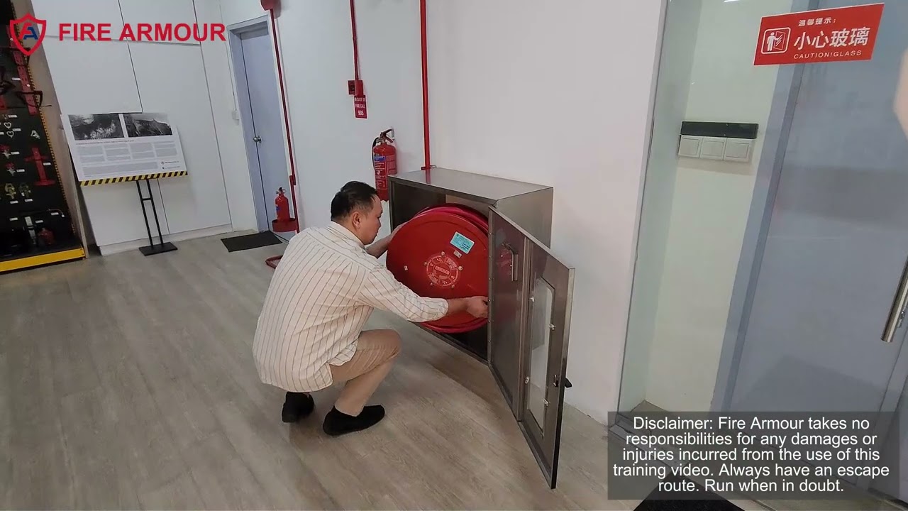 How to fight fires using the PORTS technique with a hosereel Singapore