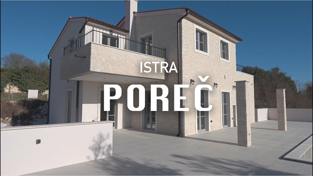 ISTRA, POREČ – Luksuzna novoizgrađena vila s bazenom, podzemnom garažom i pogledom na more