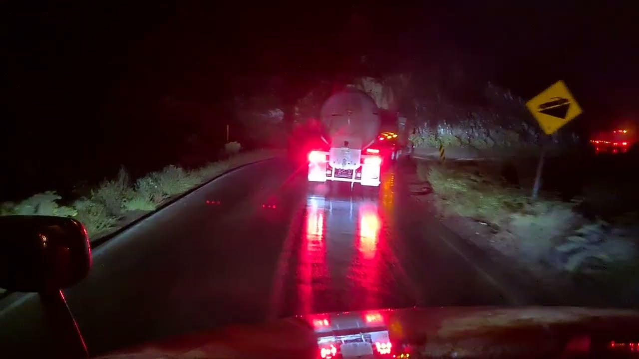 ESTO PASO!! 😱 CRUZANDO PUERTO SAN LUIS!! 👀 DE NOCHE!! 👻 CON LLUVIA!! ☔️