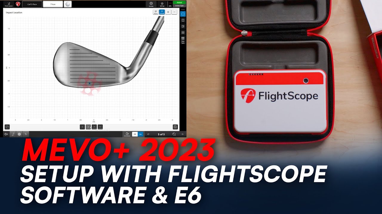 Mevo+ 2023 // Setup with FlightScope PC software - E6 - Face Impact Location