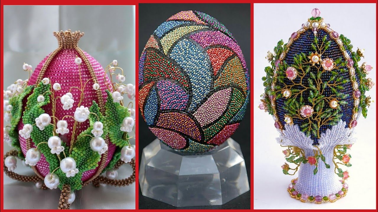 Latest egg craft with beaded work