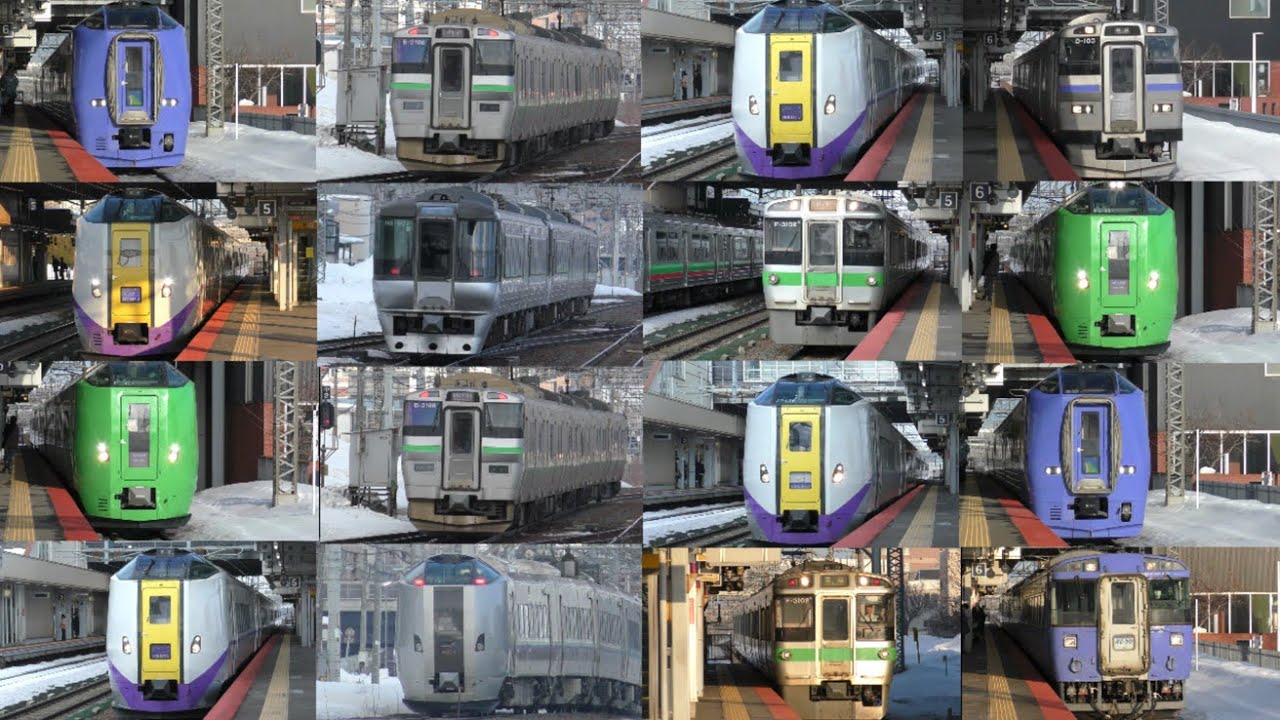 【JR北海道白石駅通過集】特急北斗、すずらん、おおぞら、とかち、オホーツク、宗谷、ライラック、カムイ/快速エアポート/快速列車