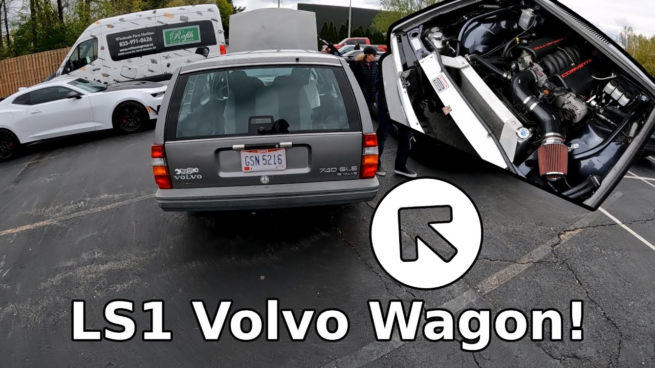LS1 Powered Volvo Wagon At Local Cars and Coffee!