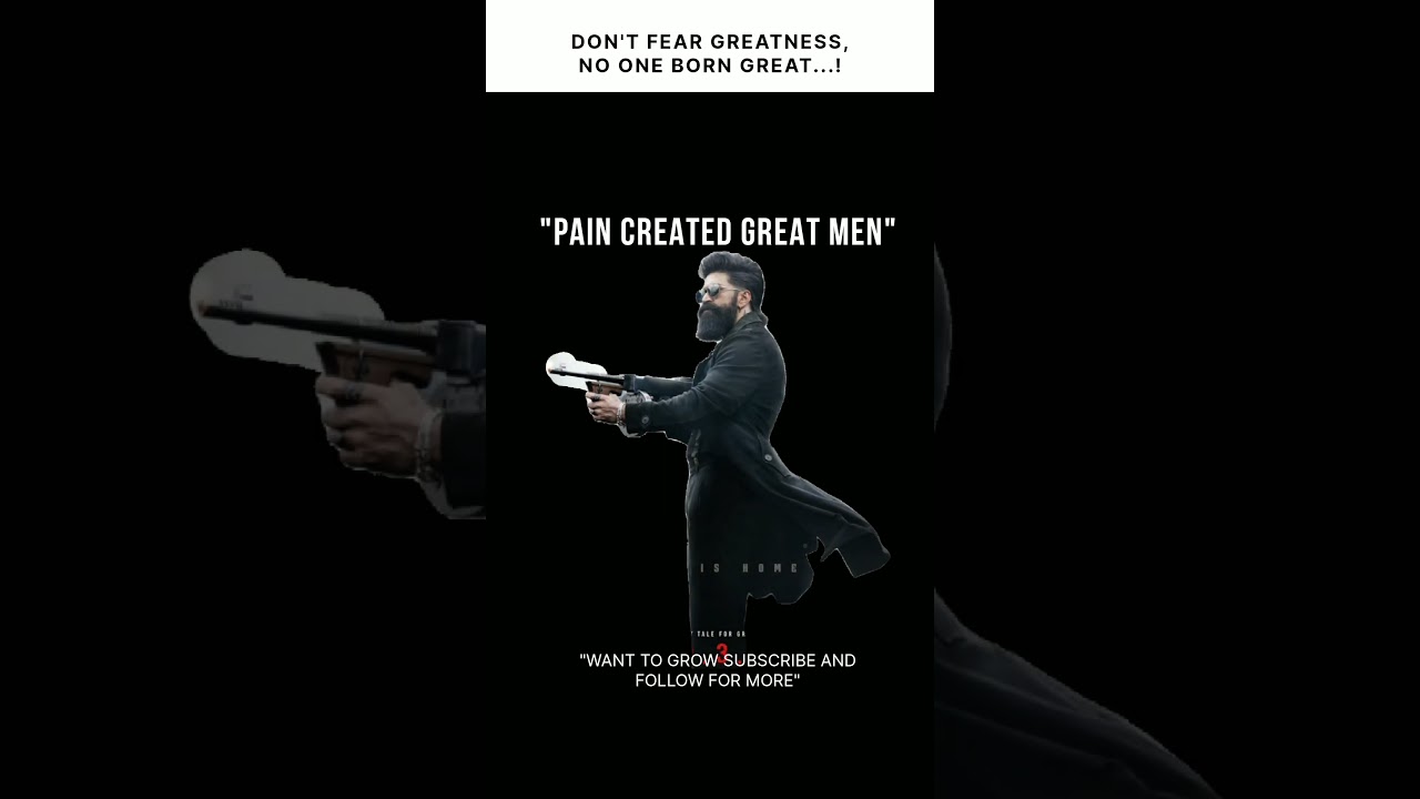 Pain creat great men...☝️💯🗿 