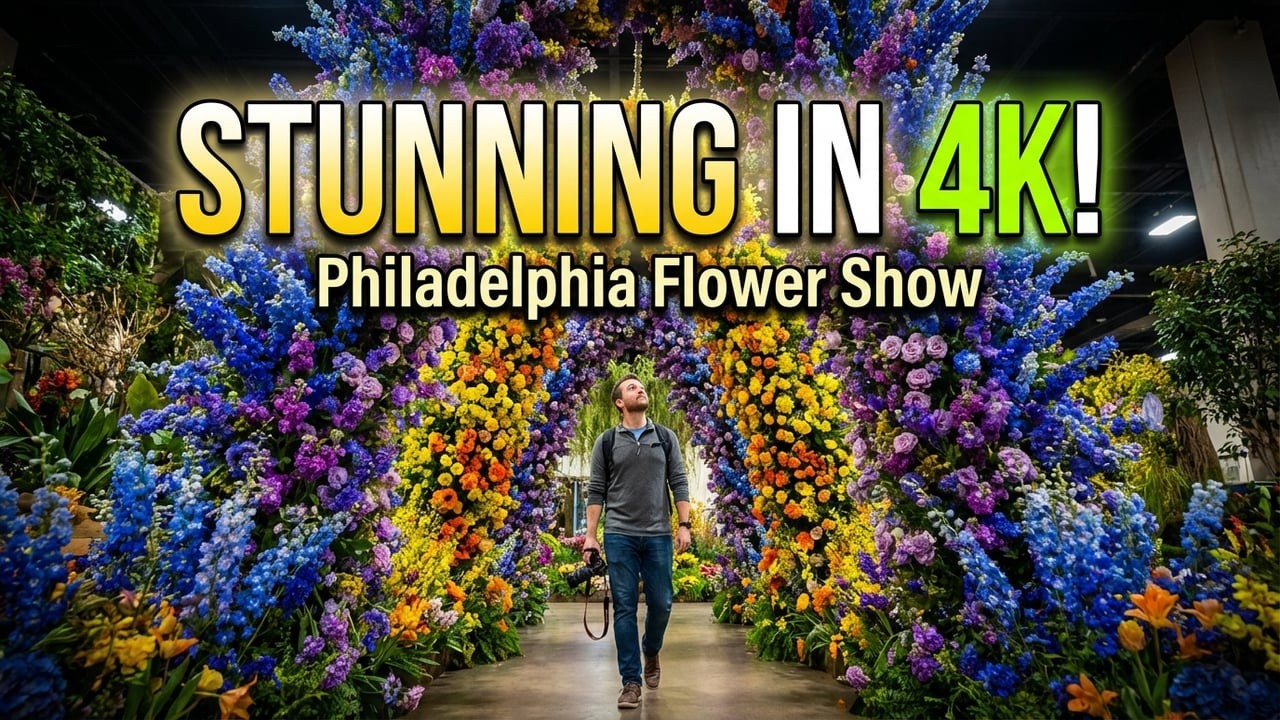 Walking Through the 2025 Philadelphia Flower Show in Stunning 4K 60FPS! 🌷✨