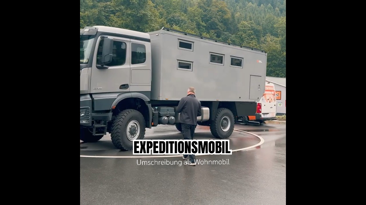 Expeditionsmobil 4x4 - Wohnmobil-Zulassung von Mercedes #Arocs mit Wohnkabine von #krugxp #DIY #exmo