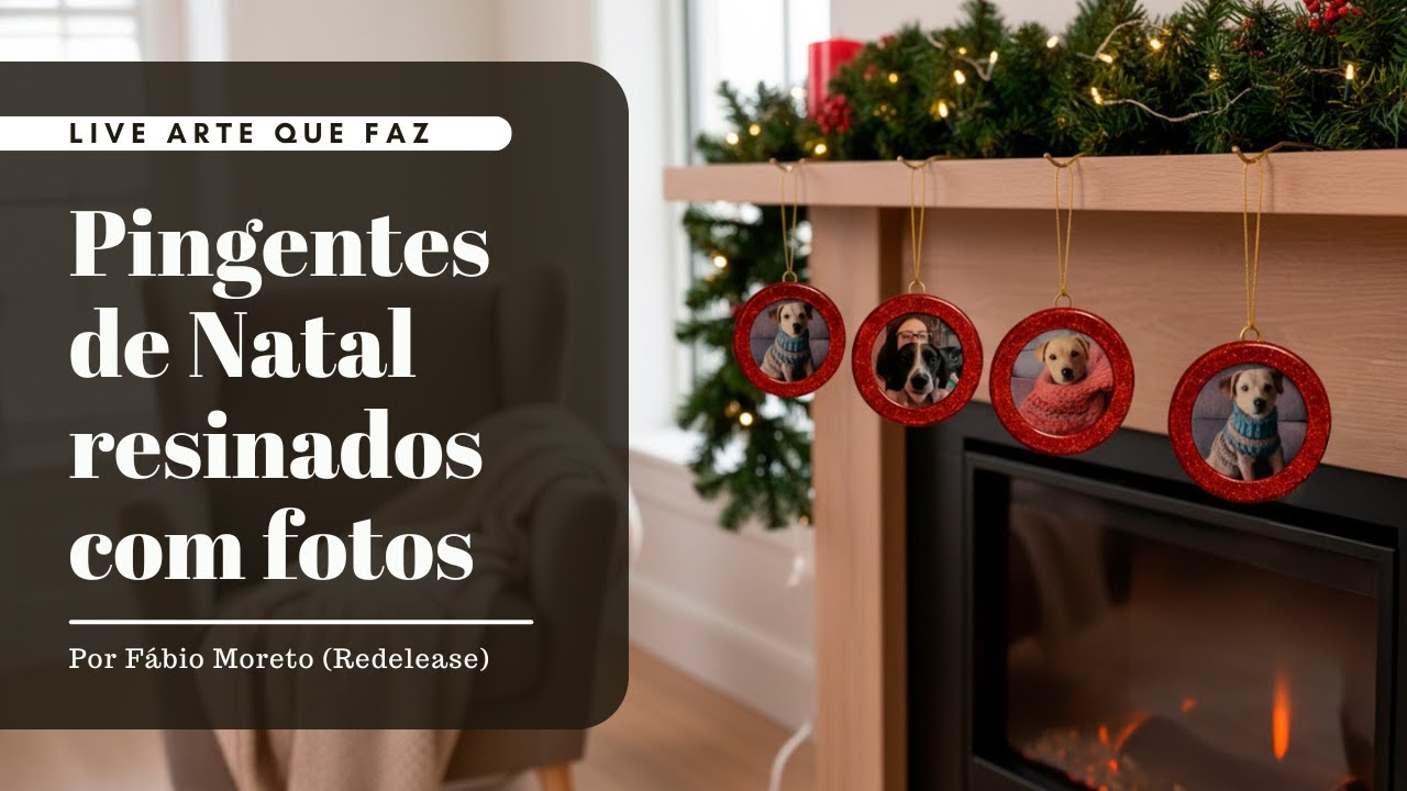 Pingentes de Natal resinados | Fábio Moreto | Redelease