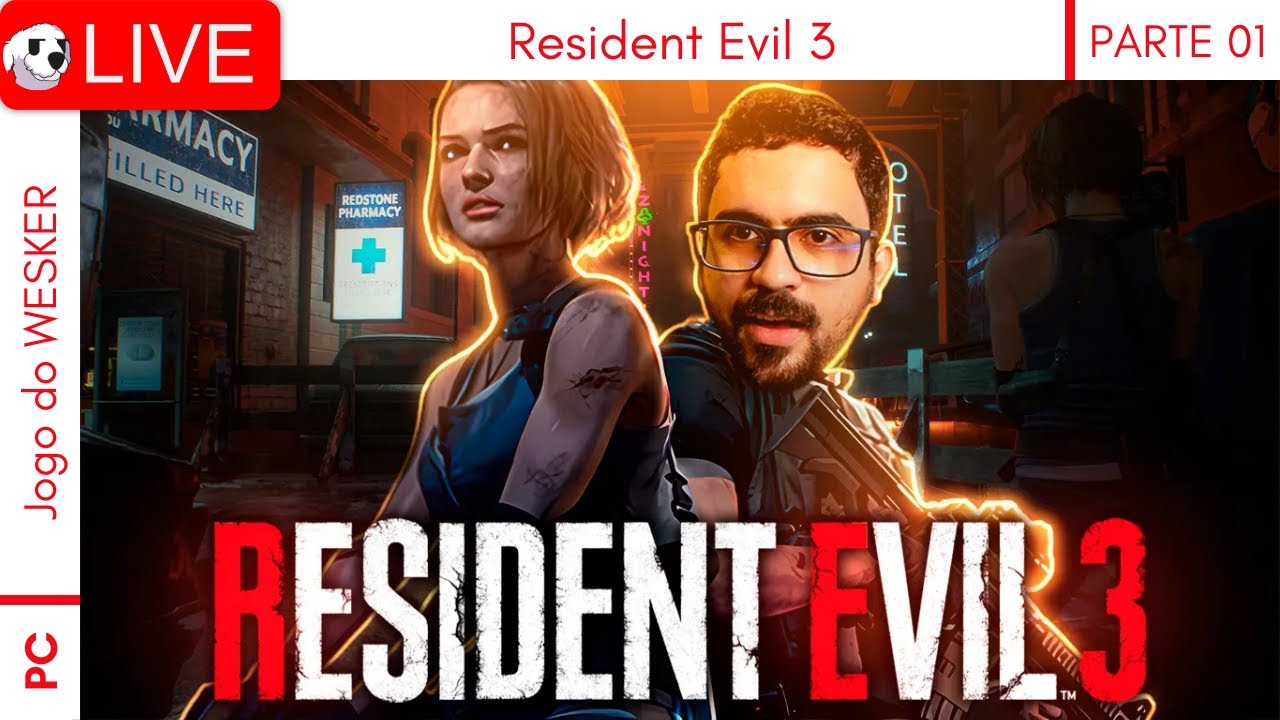 SEM DICAS / SPOILERS - Maratona - Resident Evil 3 REMAKE - PRIMEIRA VEZ neste jogo - !pix !discord