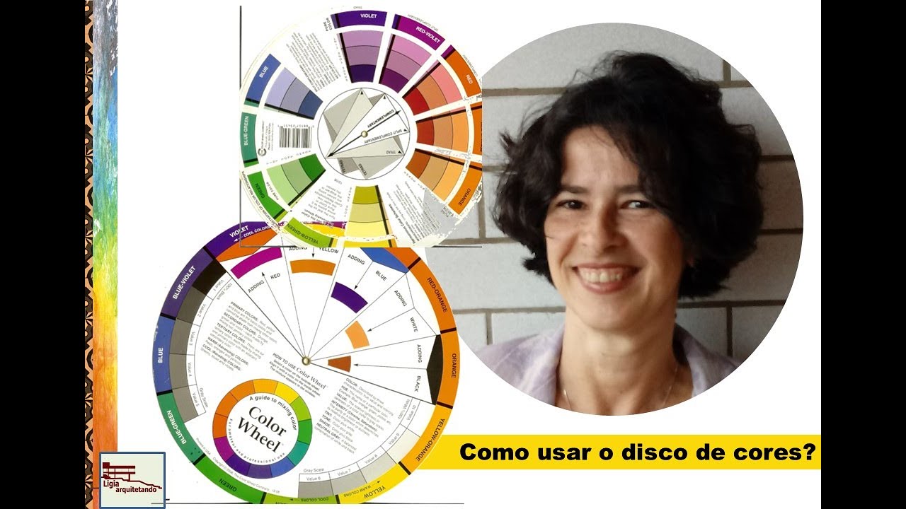 Como usar o disco de cores?
