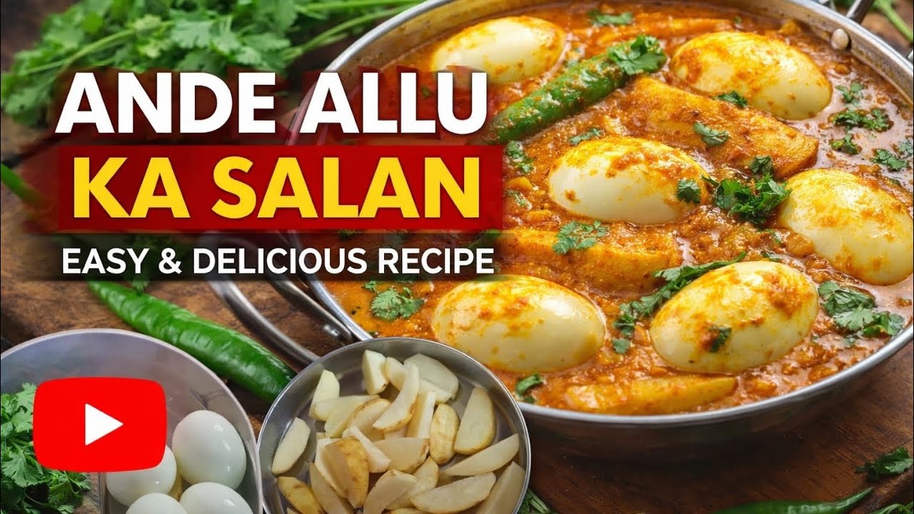 घर पर बनाएं स्वादिष्ट अंडे आलू का सलन | Egg Aloo Curry