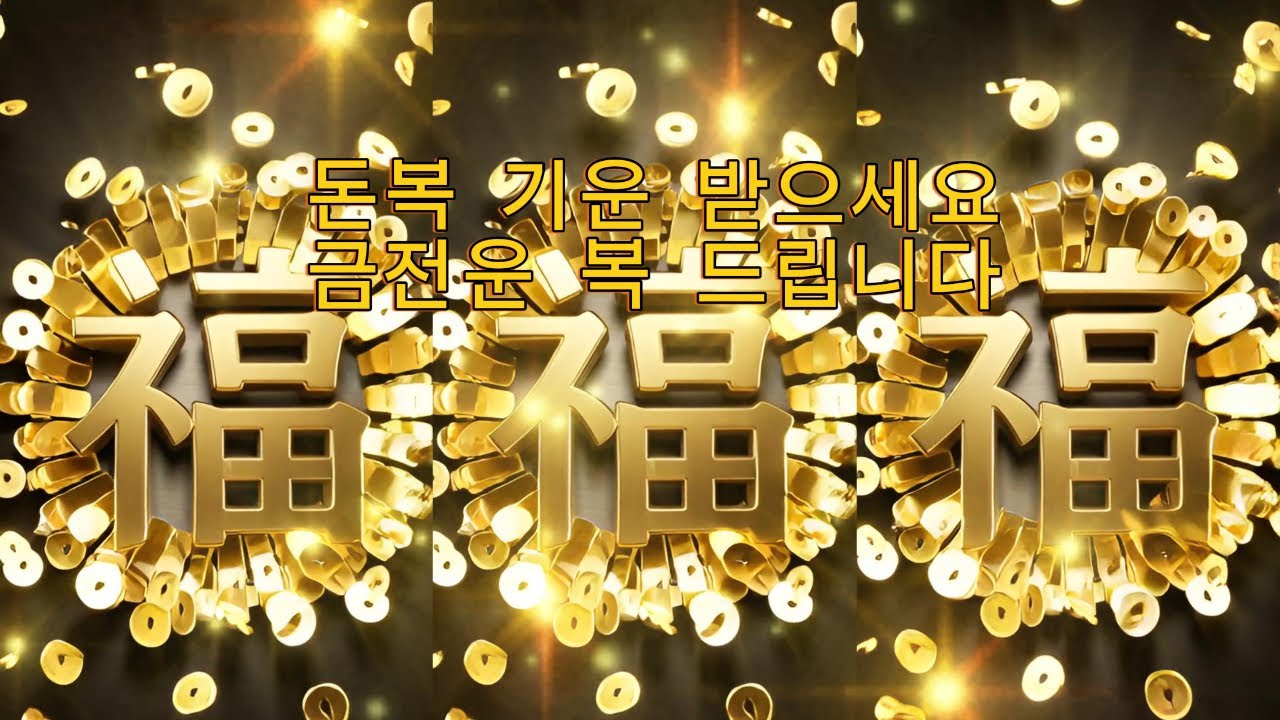 이 영상 보면 돈복 폭발합니다 @대박천운