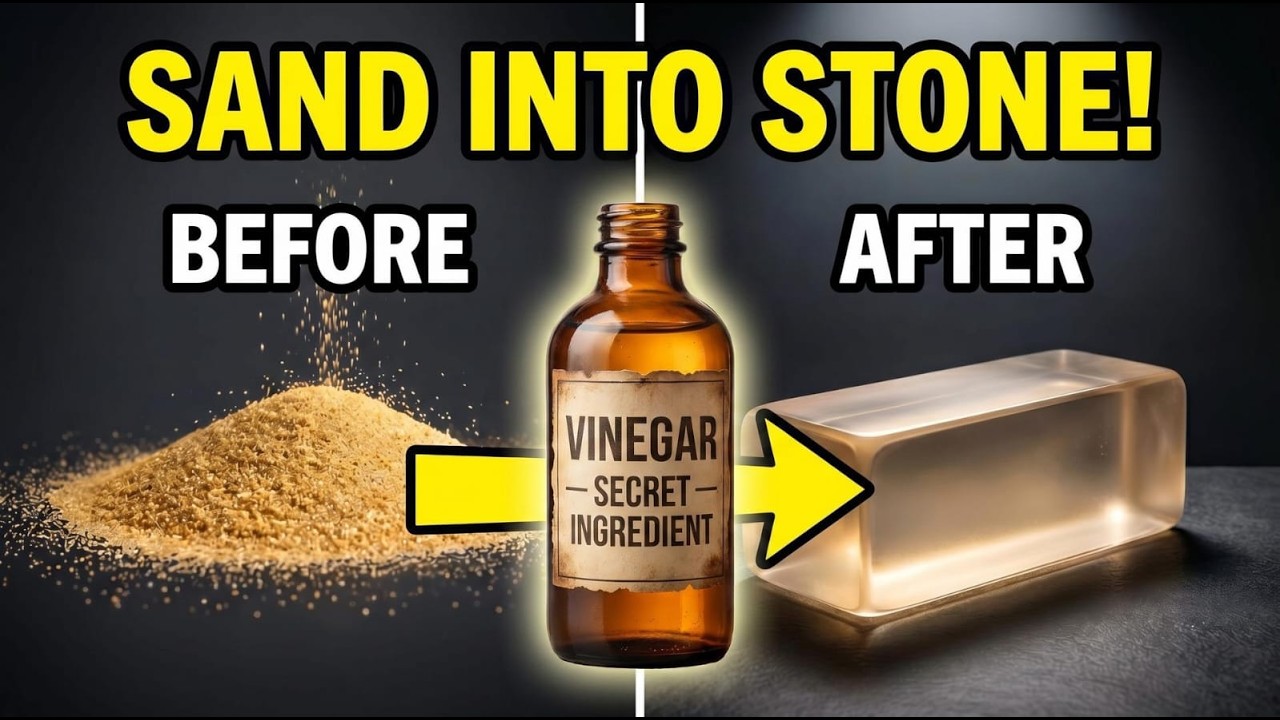 &ldquo;$2 Kitchen Mix Turns Sand Into Glass-Like Stone in Minutes (Shocking Science Trick!)&rdquo;