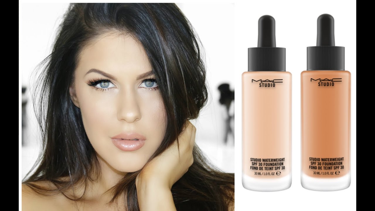 NEW MAC FOUNDATION!! Demo, First Impression & Review | Studio Waterweight Foundation