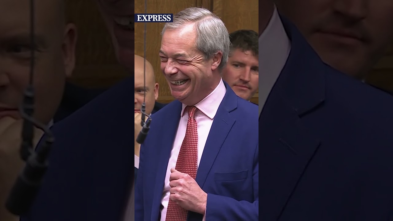 Nigel Farage shouted down in heated clash with Starmer | PMQs