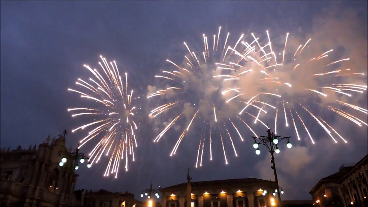 Catania 5 Febbraio 2018 Uscita di Sant'Agata e Spettacolo Pirotecnico Ditta Vaccalluzzo