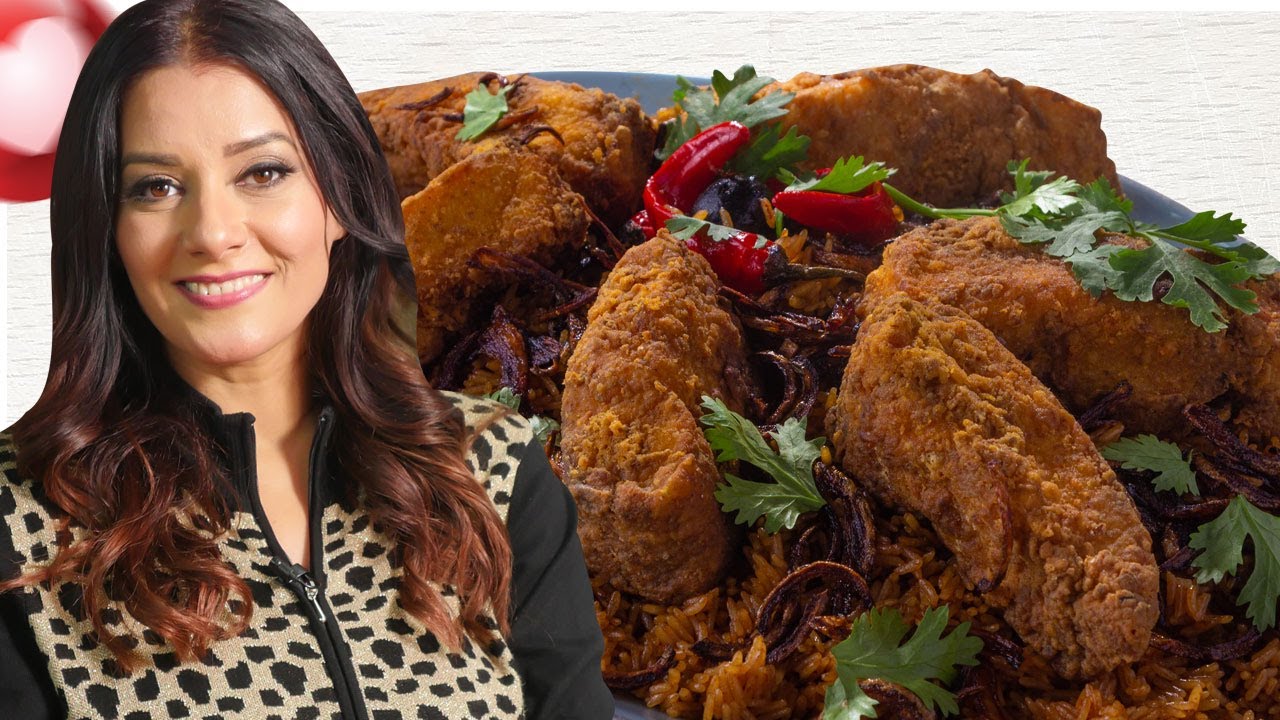 ارز صيادية مع سمك فيليه مقلي على طريقة الشيف فيفيان فريد