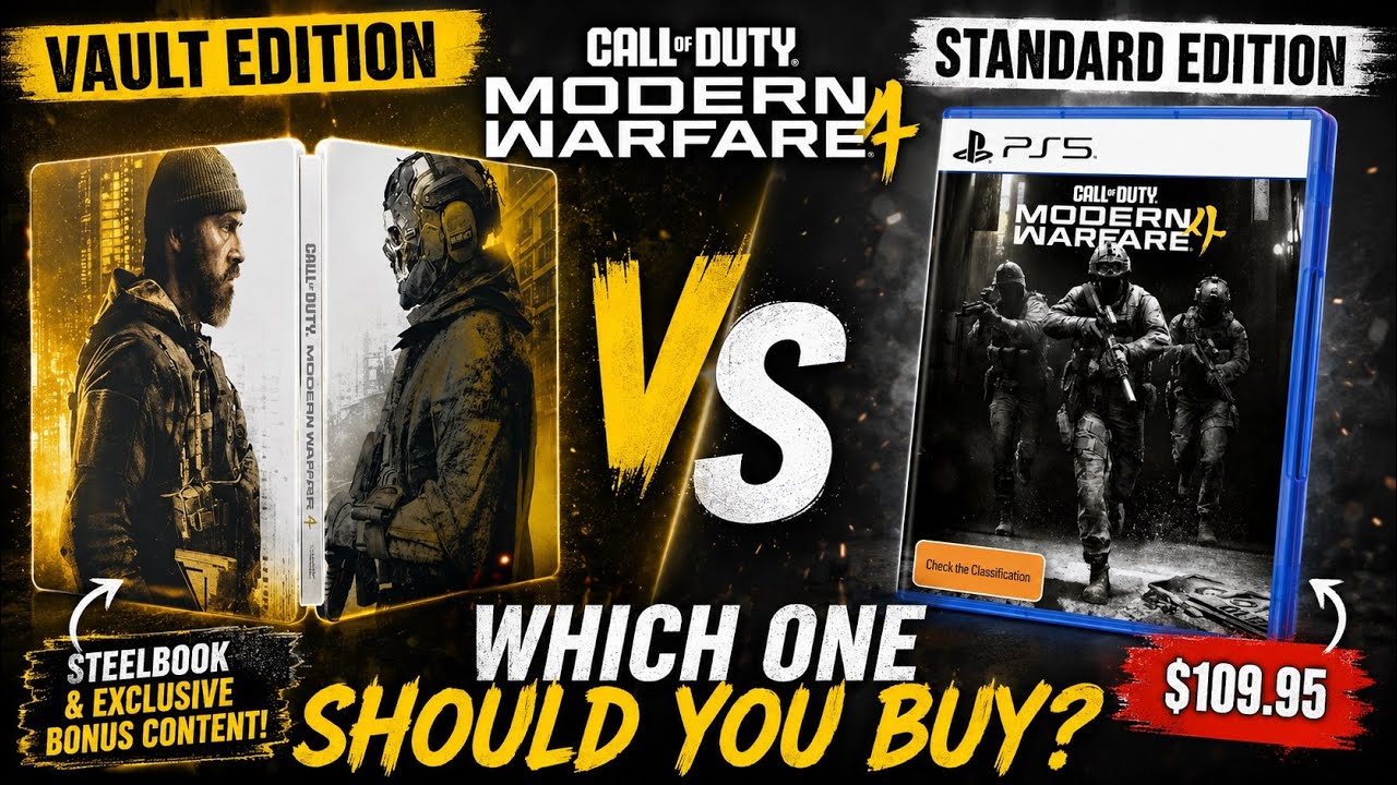 Call of Duty: Modern Warfare 4 Vault Edition vs Standard Edition | Which One Should You Buy? 🔥