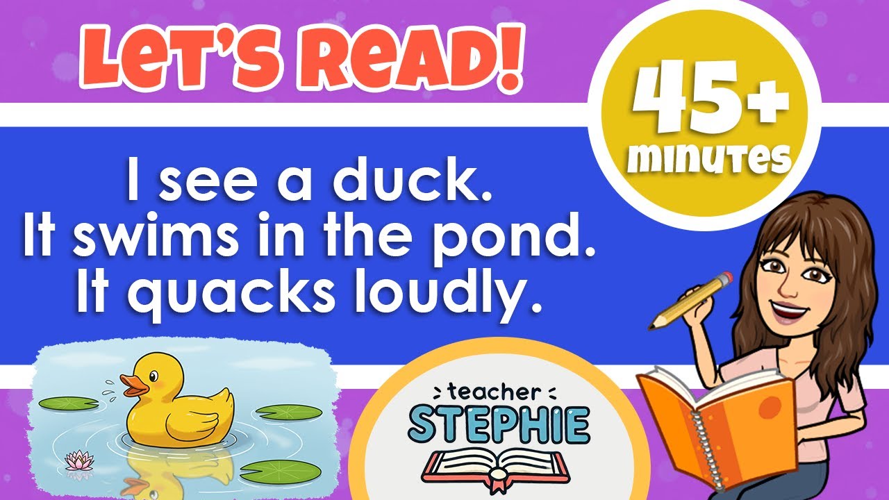 Let’s Read! 3-Sentence Stories | Reading Practice for Kids (PreK–1st Grade Compilation)