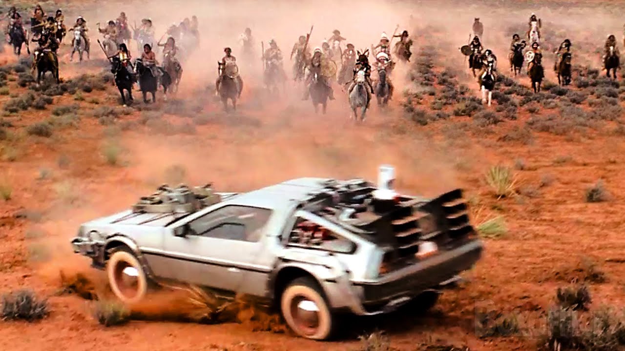 Marty McFly vs. indios | Volver al Futuro 3 | Clip en Español
