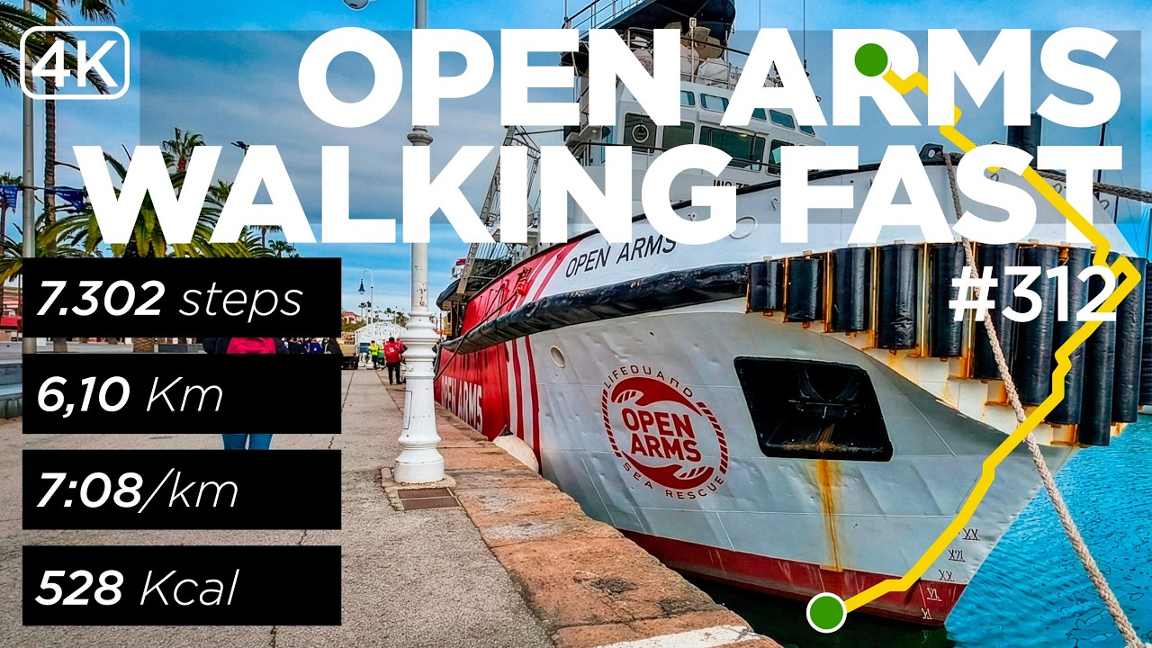 26 02 21 — Open Arms berth → Plaça del General Moragues (Ellsworth Kelly) | 6.1 km at 7:08/km