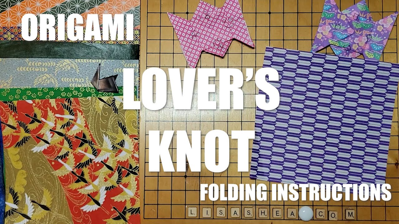 Origami Lover's Knot Folding Instructions Step by Step
