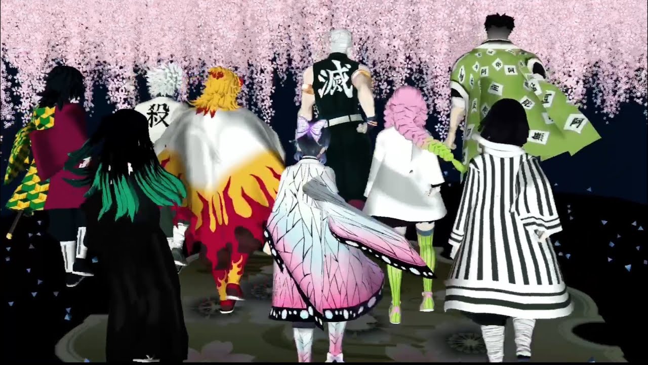 【鬼滅のMMD】夜に駆ける【柱】