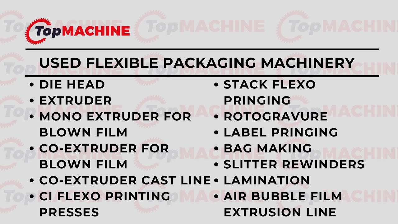 Used Film Machinery - TOPMACHINE.COM