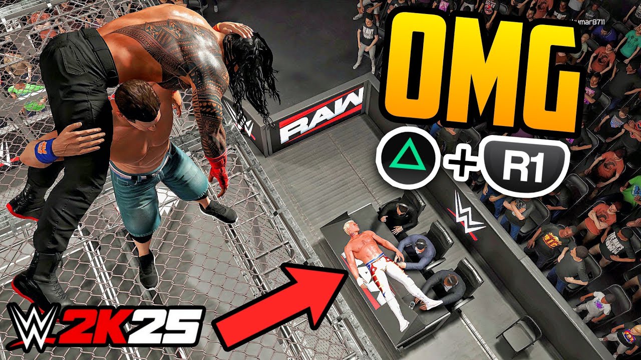 Каждый момент в игре — просто о боже! — WWE 2K25