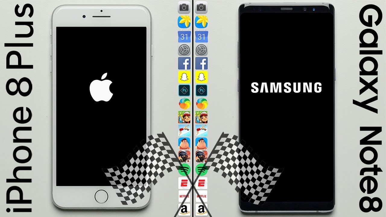 iPhone 8 Plus vs. Galaxy Note 8 Speed Test