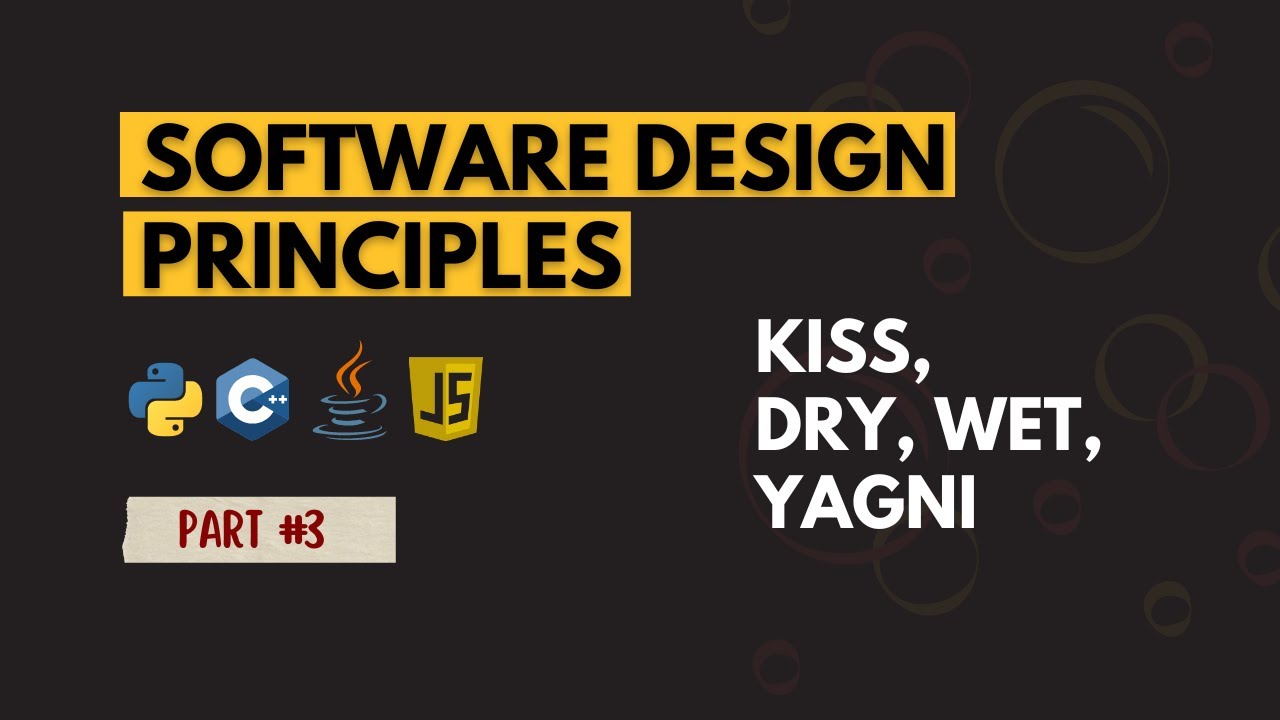Software Design Principles | KISS | DRY | WET | YAGNI | Clean Code Principles | Crazy Coders