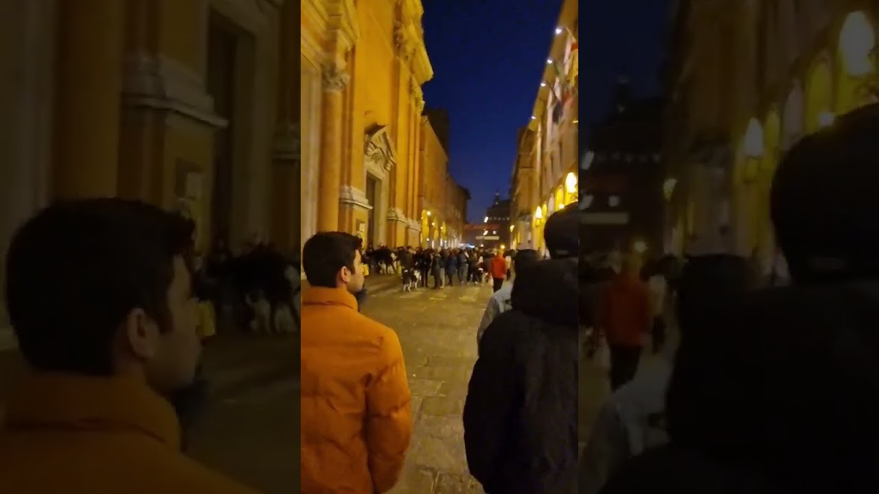 Walking in a beautiful street in Bologna Italy #shorts #youtube #whatsappstatus #italy #bologna