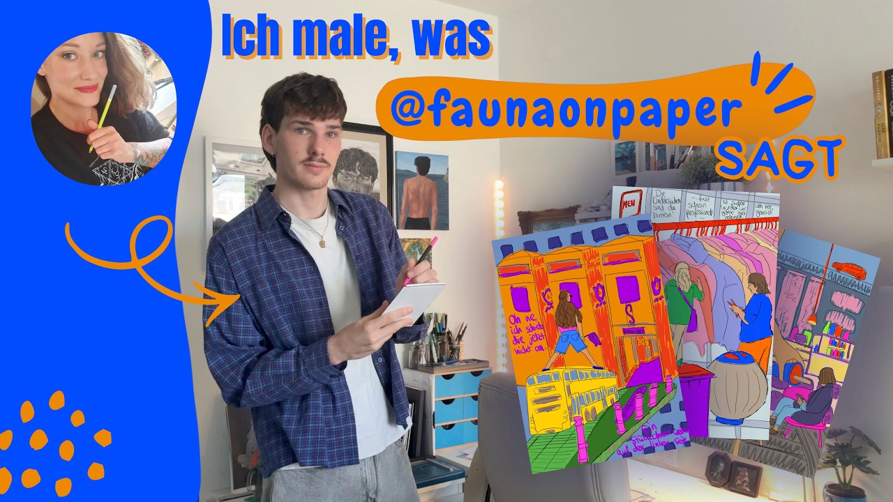 Ich male, was @Fauna on paper mir vorgibt 🎨💥 - Kunst Challenge