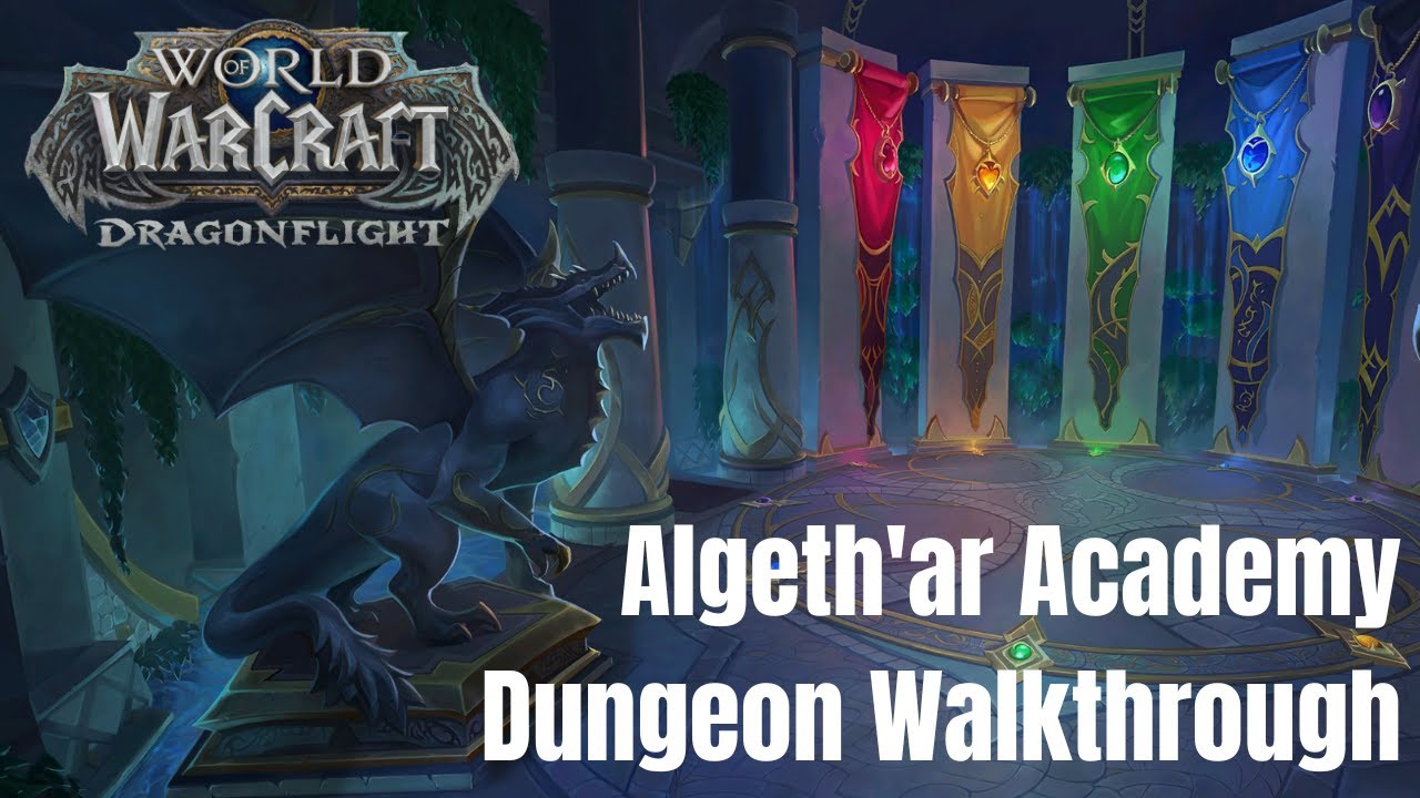 WoW Dragonflight / Algeth'ar Academy Dungeon Walkthrough / Affliction Warlock Gameplay
