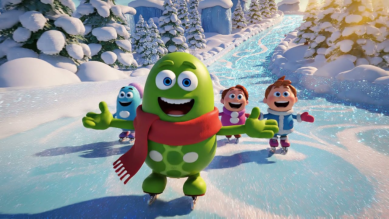 Fall Guys Wobbly Bean Rodando por la Pista | Canciones Infantiles y Rimas para Niños