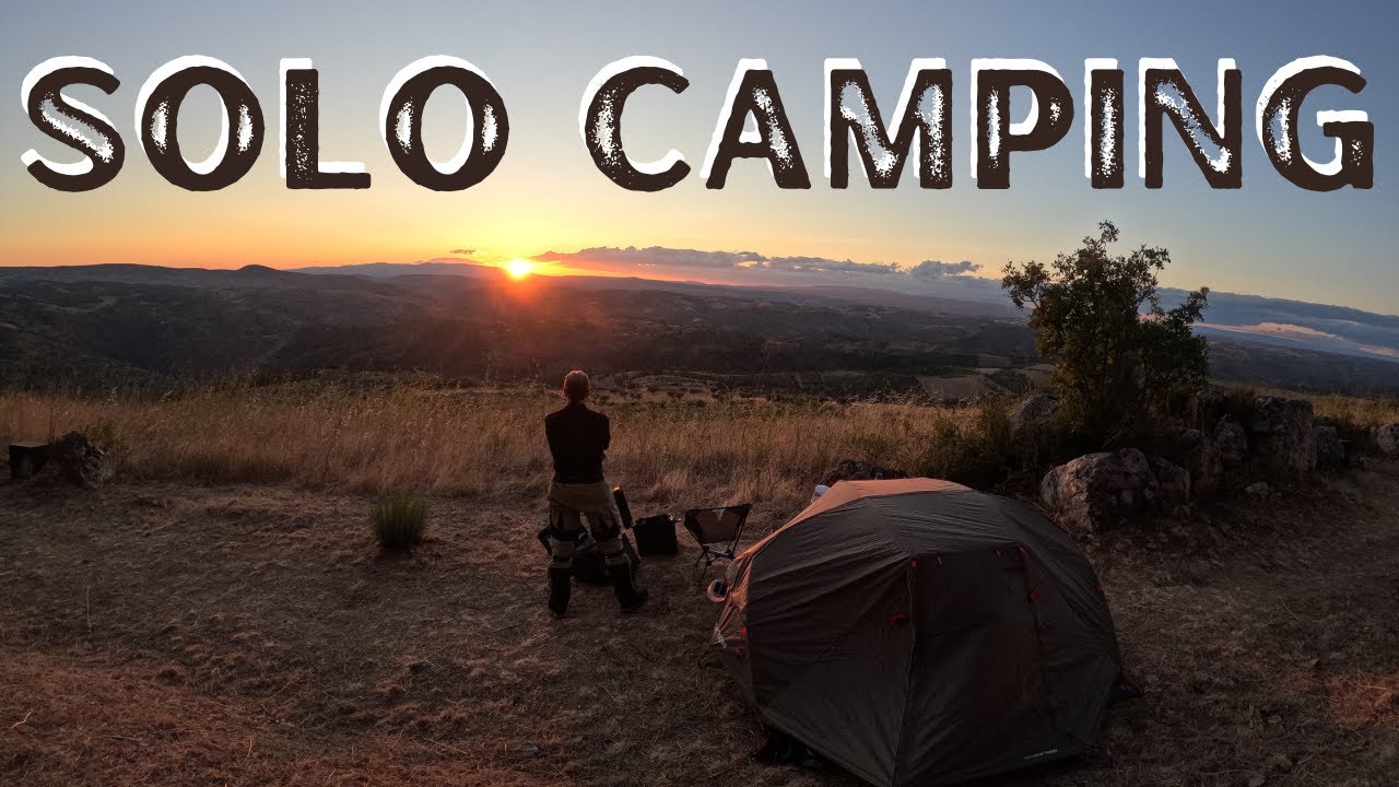 SOLO CAMPING  num penhasco | Castelo de Algoso em TRAS-OS-MONTES | VIAJAR EM PORTUGAL