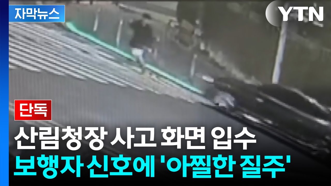 [자막뉴스] 길 건너던 시민 '식겁'...면허 정지 수준 '만취 운전'한 산림청장 / YTN