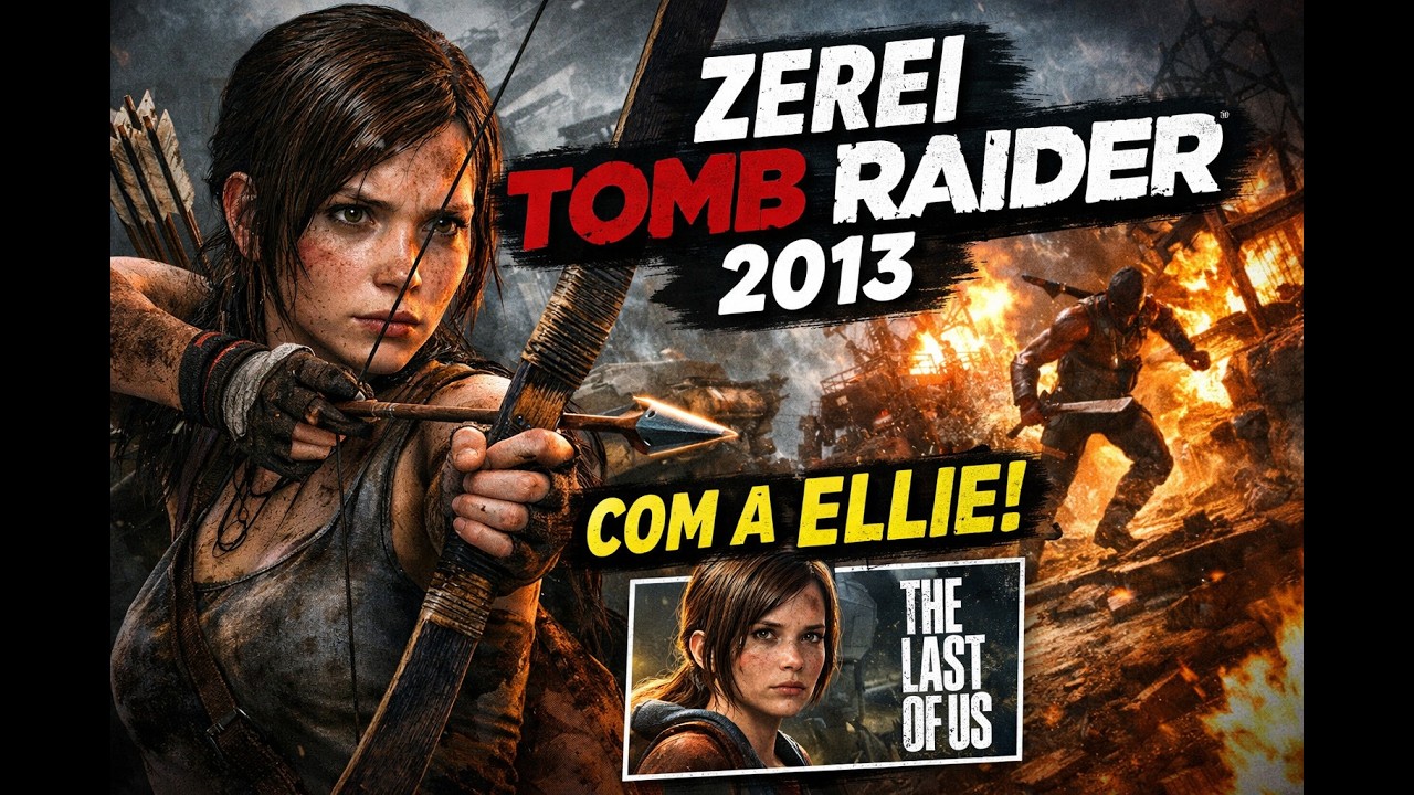 ZEREI TOMB RAIDER 2013 COM A ELLIE (THE LAST OF US) — GAMEPLAY COMPLETO