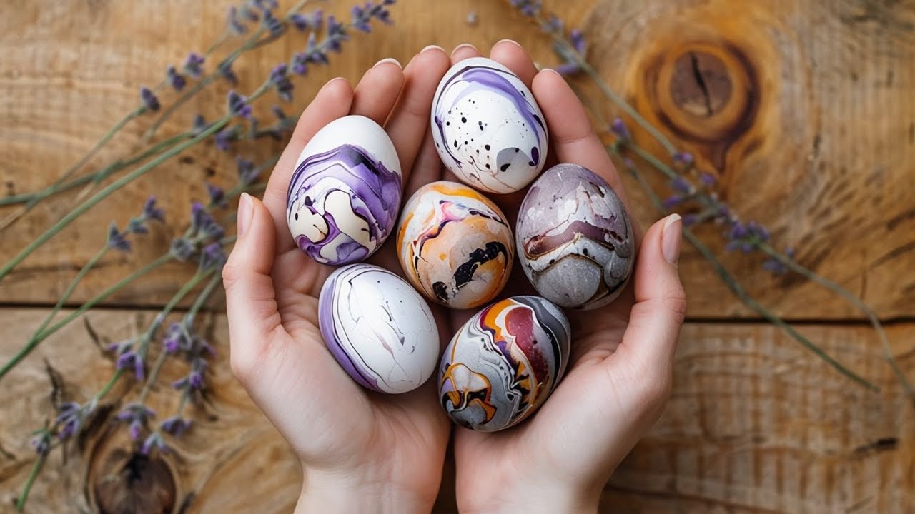 Wie man Eier für Ostern 2025 SCHÖN bemalt! Die Oma von nebenan hat es mir beigebracht!