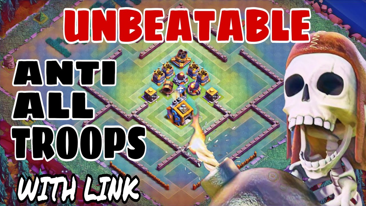 BUILDER HALL 9 (BH9) BEST BASE 2019 w/Replays | Bh9 Base with Link - Bh9 Anti 2 Star Base