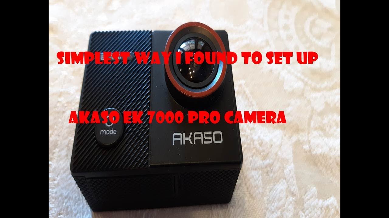 Камера Akaso EK 7000 Pro: самый простой способ настройки, который я нашел