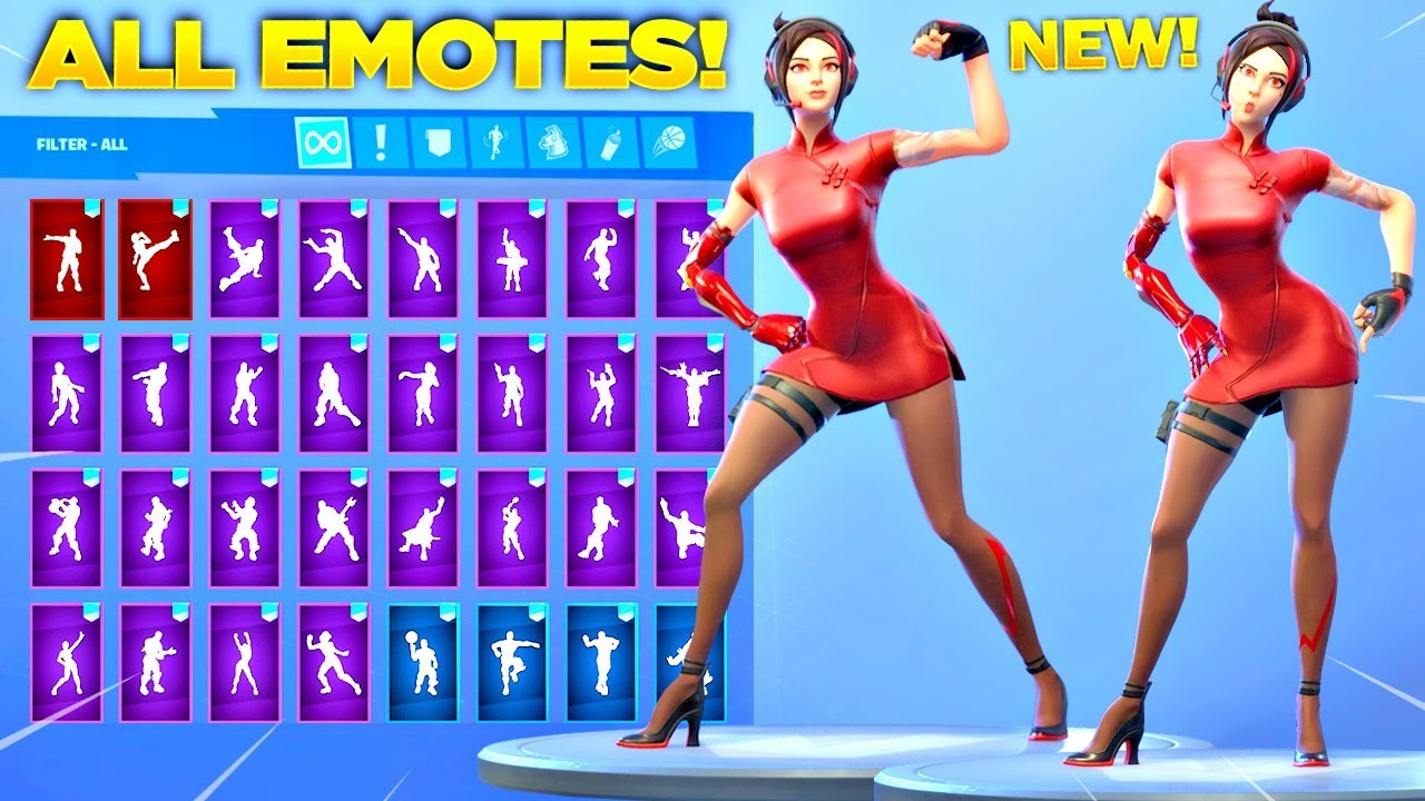 *NEW* DEMI SKIN Showcase with All Fortnite Dances & Emotes! (Fortnite Season 9 Skin)